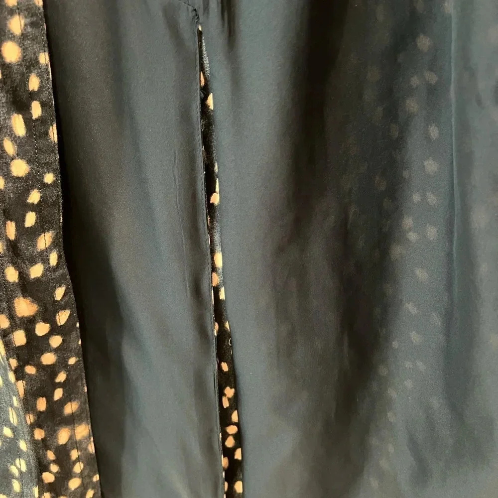NWT Ann Taylor Blue Dot Trench Coat - Picture 7 of 12